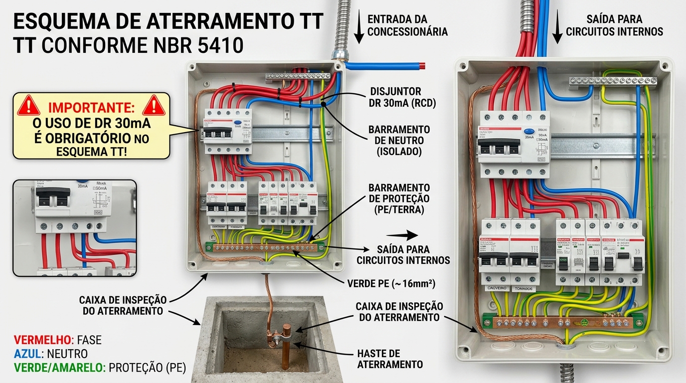 Foto Real da Montagem do Esquema TT